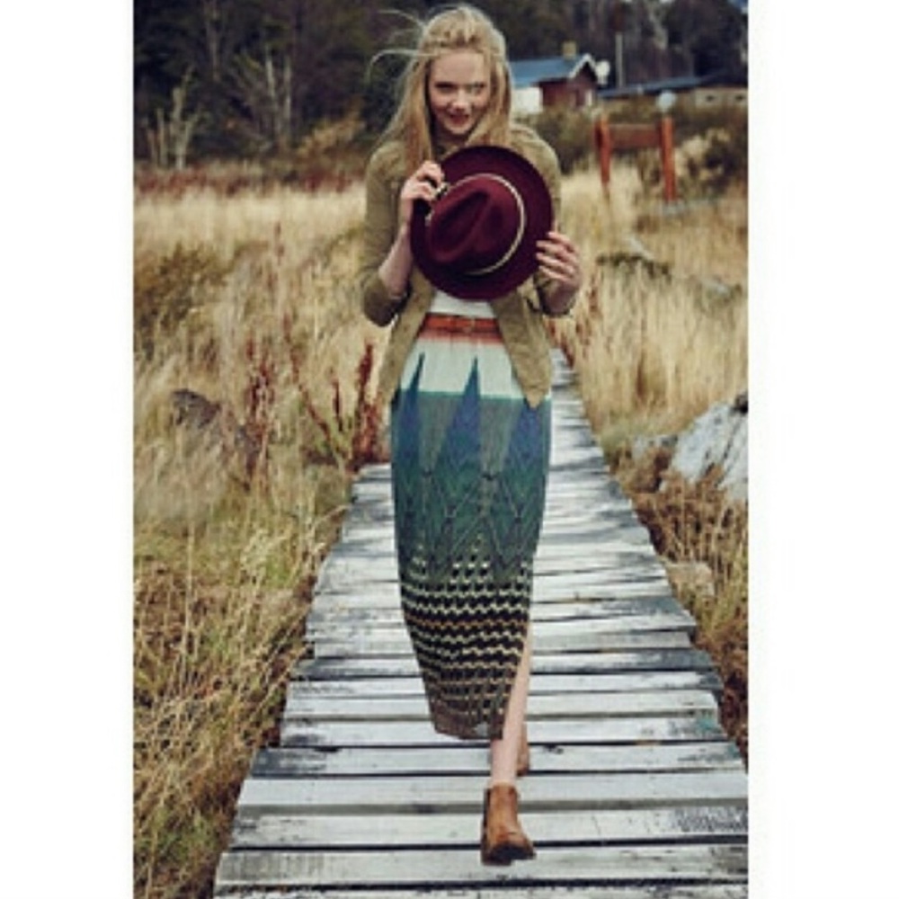 Anthropologie Multicolor Maxi Skirt